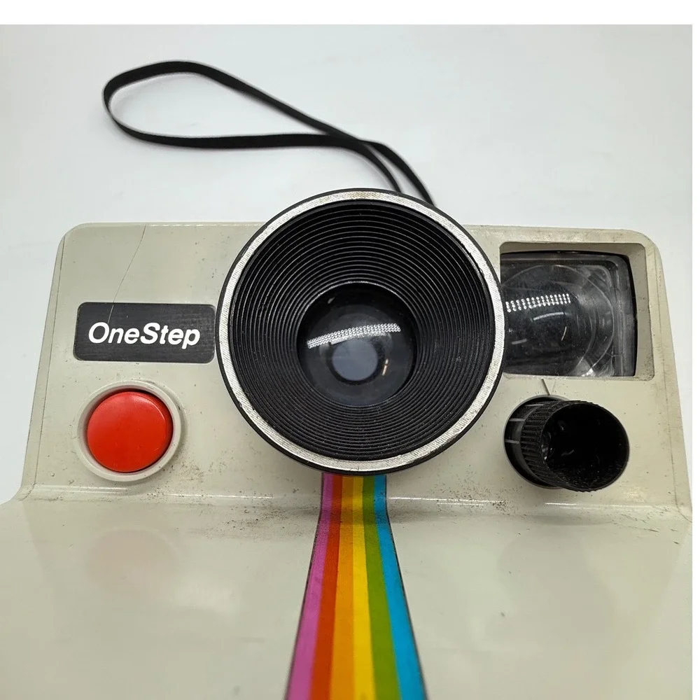Vintage‎ Polaroid OneStep Land Camera Instant Film Camera with flash Rainbow